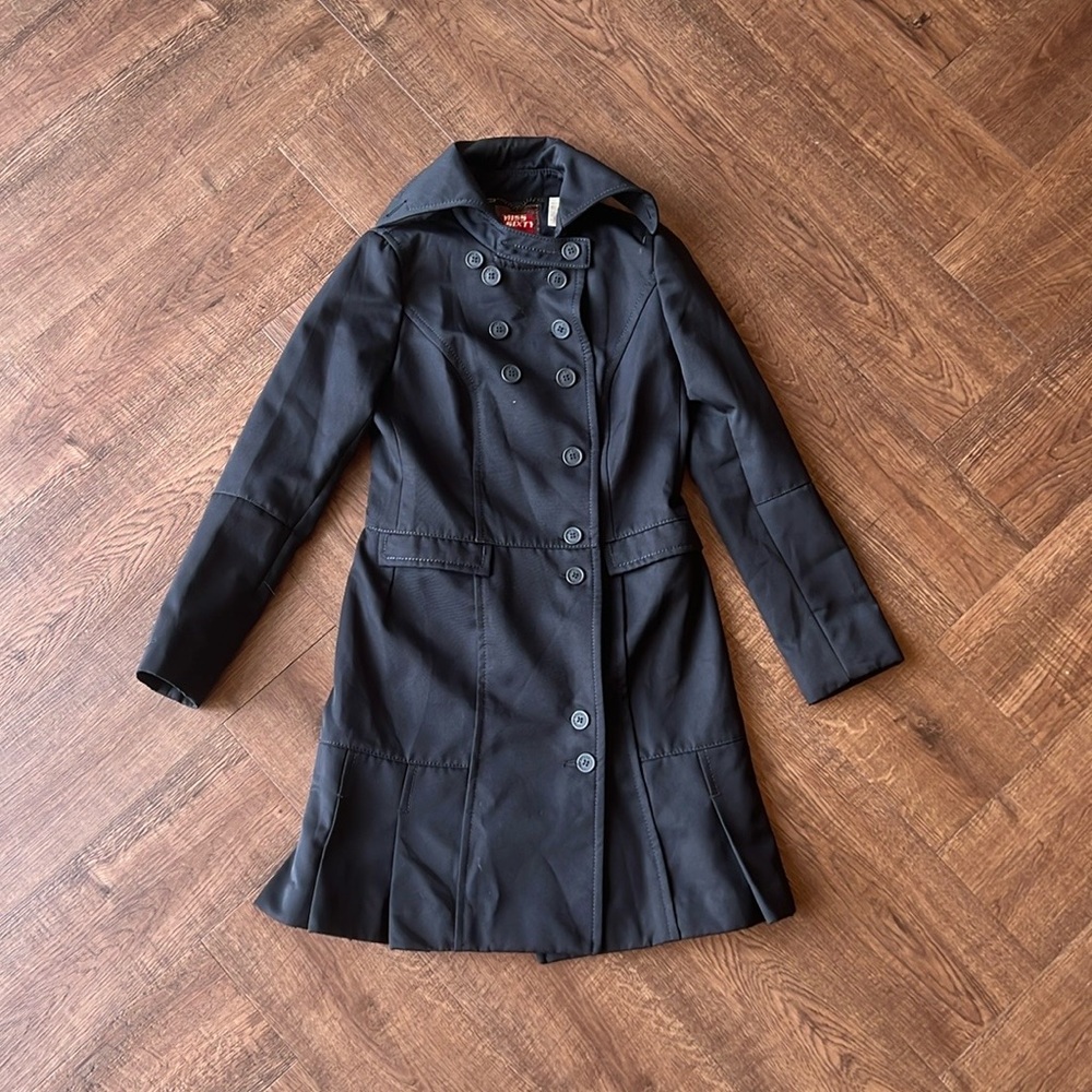 Miss Sixty Jacket With Pleats Midnight Blue Sz M